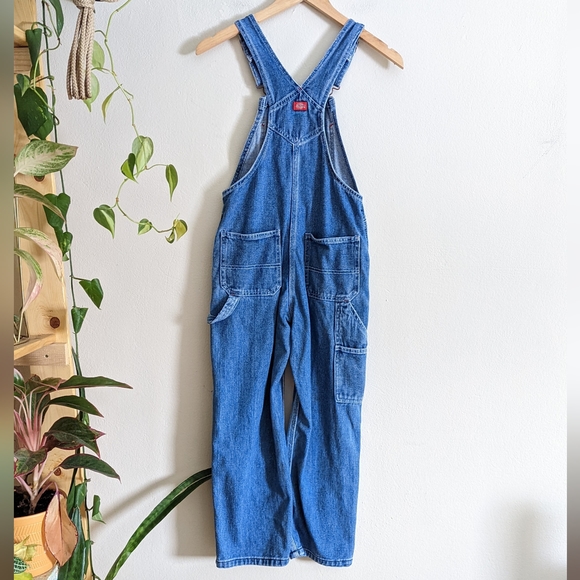 Dickies | Kids | Patched Denim Overalls - Picture 8 of 12